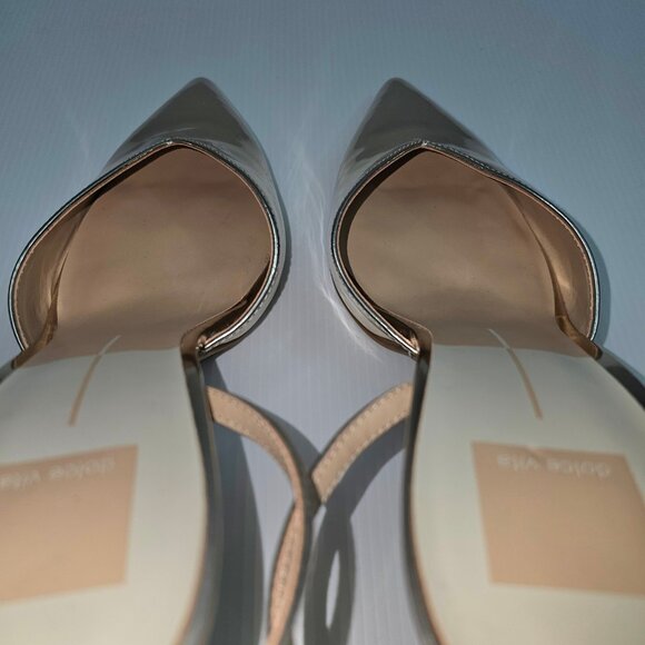 Dolce Vita Keisha Pump Womens 9 Metallic Gold Ankle Strap Pointed Toe Heels - Picture 12 of 15